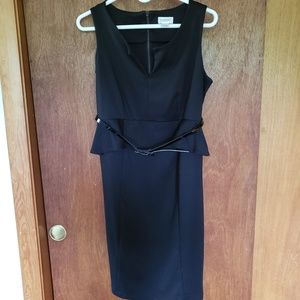 Motherhood Maternity Sleeveless Belted Dress